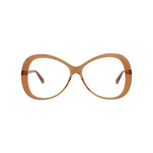 Chloé Round-Frame Bio Acetate Optical Frames Orange Womens